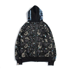 Bathing Ape Bape Hoodie Luminous Star Print Jacket