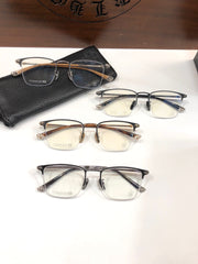 CHH Chrome Hearts Glasses Simple and stylish half-frame titanium frame glasses frame