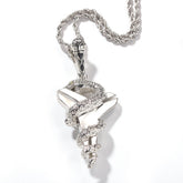 Jewelry Hip Hop Kobe Black Mamba Viper Cross Pendant Necklace Angel Pieces Animal