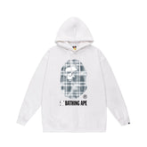 Bathing Ape Bape Hoodie Autumn/Winter Letter Print Loose Hoodie Pullover Ape Sweater