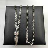 CHH Chrome heart Cross Necklace Vintage Diamond Cross Bullet Necklace Men's and Women's Hair