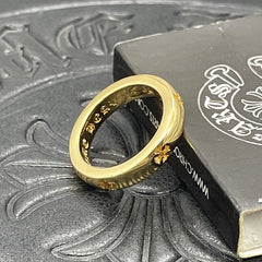 CHH Chrome heart Cross Ring Golden Cross
