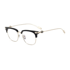 CHH Chrome Hearts Glasses Ultra Light Pure Titanium Fashion Half Frame