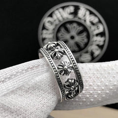 CHH Chrome heart Cross Ring Cross Anchor
