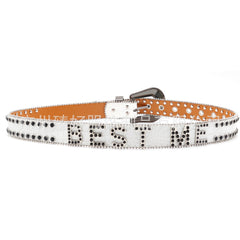 Hip-hop punk rhinestone belt bestme accessories