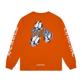 CHH Heart Long Sleeve Shirt Unisex Fashion Loose Long Sleeve Shirt