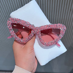 Trendy punk glasses cat eyes