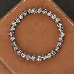 CHH Chrome heart Cross Bracelet Male Flower Ball