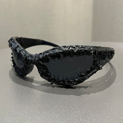 Trendy punk glasses cat eye retroy2kburr