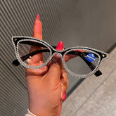 Trendy punk glasses anti-blue light retro cat eyes