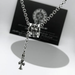 CHH Chrome heart Cross Necklace Cross Men's and Women's Collarbone Chains