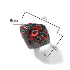 Rings Niche Design Eyes Parasitic Ring ins Wind Premium Retro Spectrum