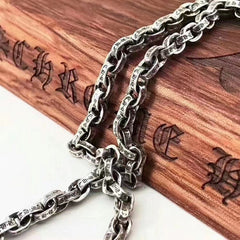 CHH Chrome heart Cross Necklace Vintage Men's and Women's Thickened Necklace