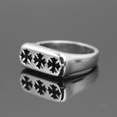 CHH Chrome heart Cross Ring Cross Glossy