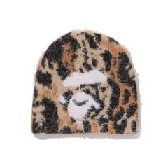 Bathing ape autumn and winter new plush knitted pullover hat tie-dye camouflage