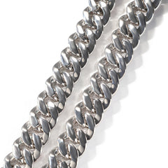 Jewelry 20mm Colorful Luminous Cuban Chain Copper with Zircon Spectrum St. Valentine's