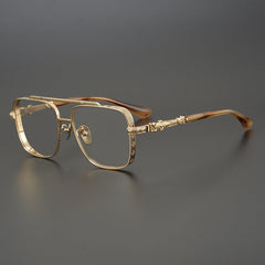 CHH Chrome Hearts Glasses Versatile pure titanium square frame sunglasses frame large face myopia glasses frame