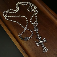 CHH Chrome heart Cross Necklace Vintage Cross Necklace Same for Men and Women