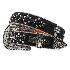 Hip-hop punk rhinestone belt y2k cross accessories