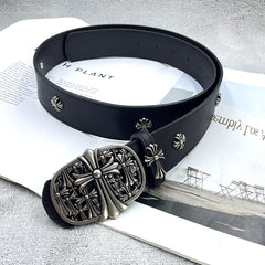 CHH Chrome Hearts Belt PU Rivet Vintage Belt