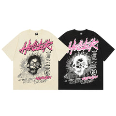 Hellstar T Shirt Creative Printing High-quality pure cotton high-street clothing