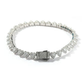 Bracelet Double Love Hip Hop Copper Inlaid Zircon Spring Bracelet St. Valentine's Spectrum
