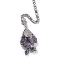 Jewelry Ghost Demon Pendant Copper with Zircon Spectrum