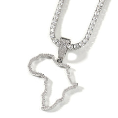 Jewelry Copper with Zircon Hollow African Pendant St. Valentine's Spectrum Royalty