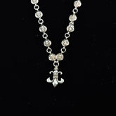 CHH Chrome heart Cross Necklace Anchor Scout Flower Men's and Women's Vintage Cross Chain