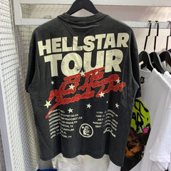 Hellstar T Shirt Casual Loose Creative Printing High-quality pure cotton high-street clothing