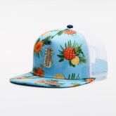 Trendy flat brimmed snapback hatssummer mesh sunshade