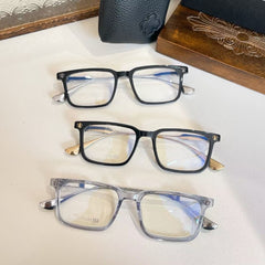 CHH Chrome Hearts Glasses pure titanium sword pattern pattern two-color temple myopia glasses frame