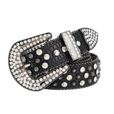 Hip-hop punk rhinestone belt punk style