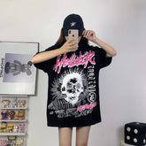 Hellstar T Shirt Technology Touching Image Printing Casual Loose High-quality pure cotton high-street clothing