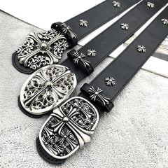 CHH Chrome Hearts Belt PU Rivet Vintage Belt