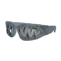 Trendy punk glasses shark teeth