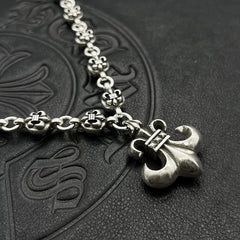 CHH Chrome heart Cross Necklace Vintage Scout Flowers Men's and Women's Necklaces
