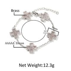 Bracelet Cross Bracelet Luxury Diamond Crosses Spectrum St. Valentine's