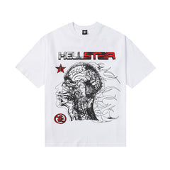 Hellstar T-Shirt Men's and Women's Street Fashion Summer High-quality pure cotton high-street clothing
