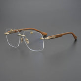 CHH Chrome Hearts Glasses Versatile Vintage Perforated Frameless Toad Mirror Myopia Glasses Frame