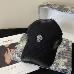 Chh Chrome Heart Hat Female Hip Hop Sun Hat Trendy Brand