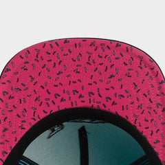 Trendy flat brimmed snapback hatscartoon pattern