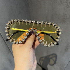 Trendy punk glasses funny sunshade