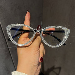 Trendy punk glasses anti-blue light