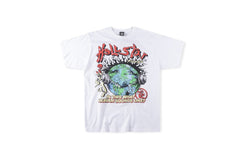 Hellstar T Shirt Hellstar Studios Globe tee High-quality pure cotton high-street clothing