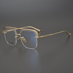 CHH Chrome Hearts Glasses Versatile Pure Titanium Square Glasses Frame