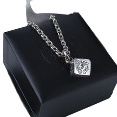 CHH Chrome heart Cross Necklace Square Dice Pendant Men