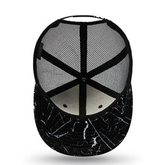 Trendy flat brimmed snapback hatsmesh summer breathable sun shade