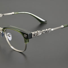 CHH Chrome Hearts Glasses Croxing pure titanium medium gold plate retro eyebrow wireframe