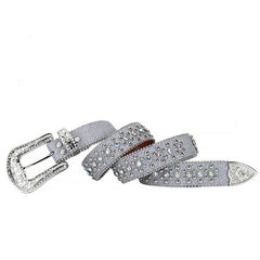 Hip-hop punk rhinestone belt women